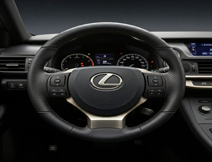 Lexus CT Play in Steering Wheel