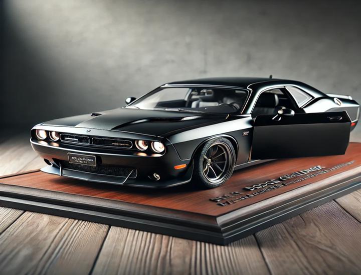 Autoart Black Dodge Challenger Composite 1/18th Scale Model